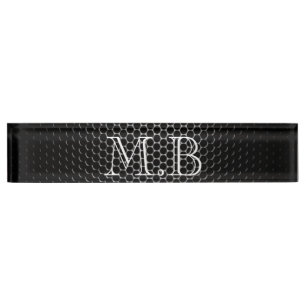 Metallic Look Professional Nameplate