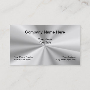 Metallic Look Simple Design Business Card