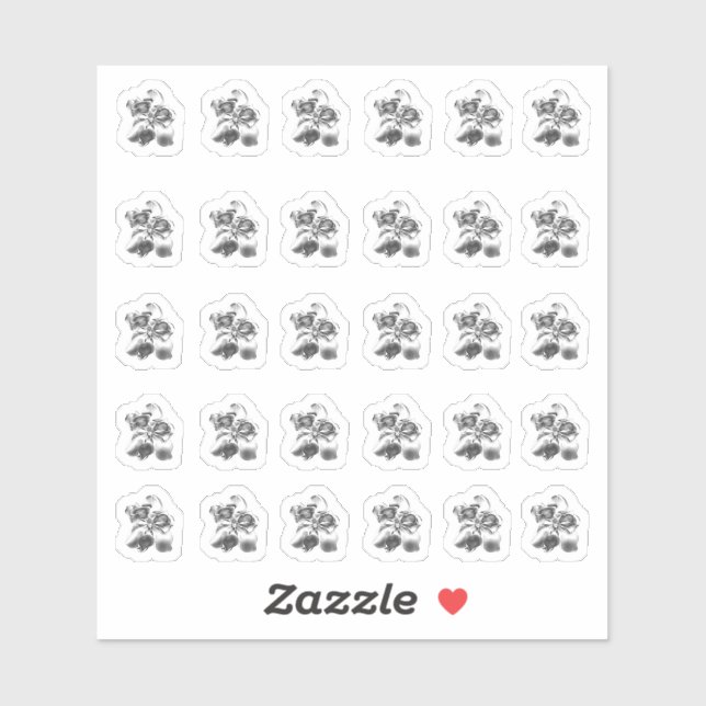 Metallic Magnolia Contour Stickers (Sheet)