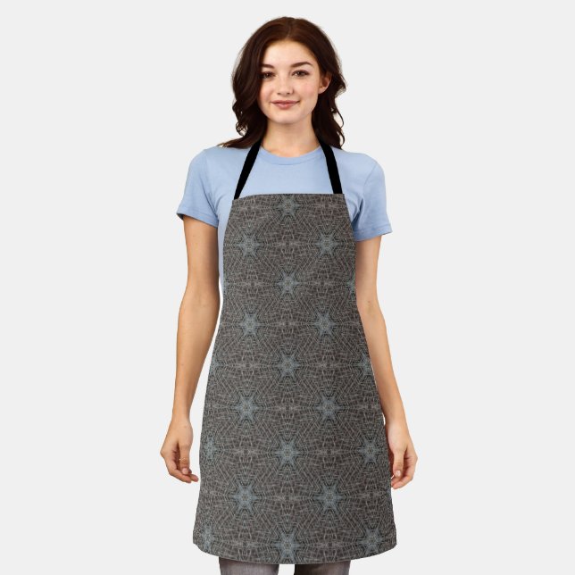 Metallic Metal Mesh Apron (Worn)