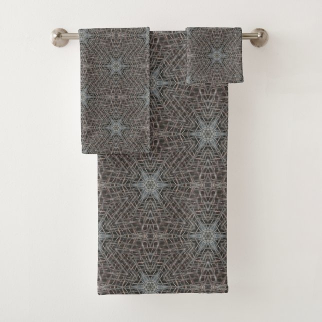 Metallic Metal Mesh Bath Towel Set (Insitu)