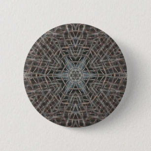 Metallic Metal Mesh Button