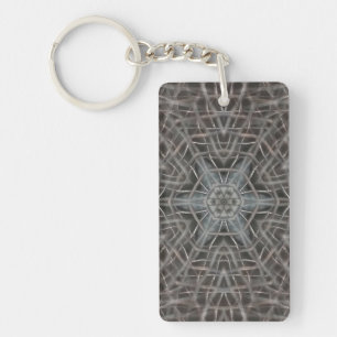 Metallic Metal Mesh Keychain