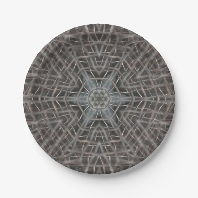 Metallic Metal Mesh Paper Plate (Front)