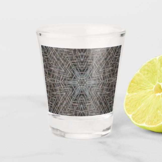 Metallic Metal Mesh Shot Glass (Front)