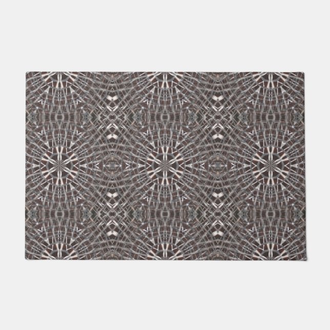 Metallic Metal Mesh Silver Doormat (Front)