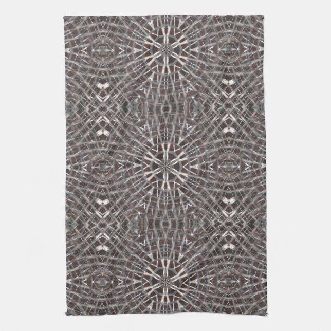 Metallic Metal Mesh Silver Kitchen Towel (Vertical)