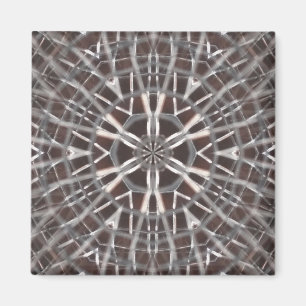 Metallic Metal Mesh Silver Magnet