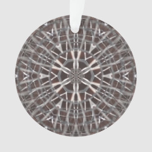 Metallic Metal Mesh Silver Ornament