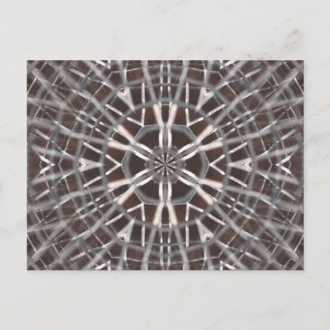 Metallic Metal Mesh Silver Postcard (Front)