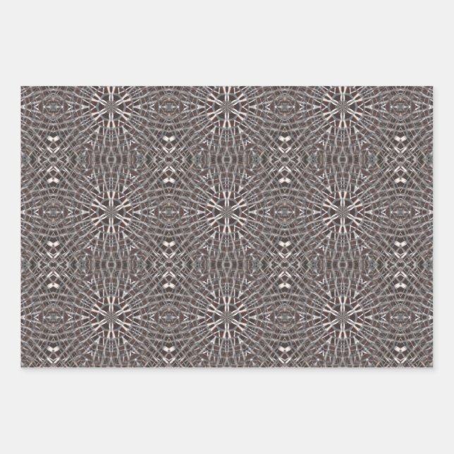 Metallic Metal Mesh Silver Wrapping Paper Sheet (Front)