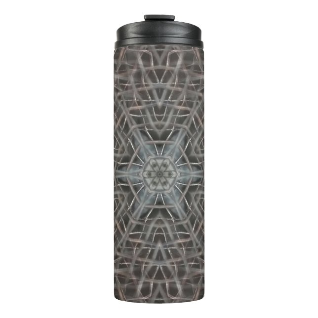 Metallic Metal Mesh Thermal Tumbler (Front)