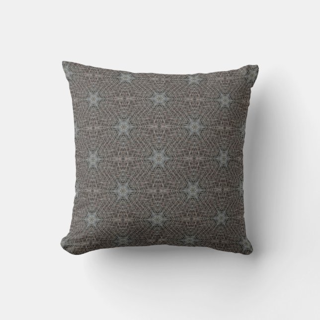 Metallic Metal Mesh Throw Pillow (Front)