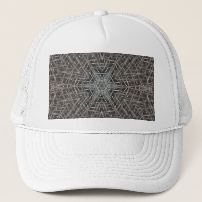 Metallic Metal Mesh Trucker Hat (Front)