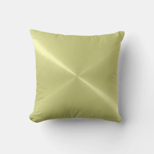 Metallic Mint Green Stainless Steel Metal Look Throw Pillow