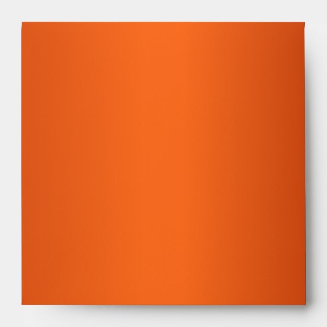 Metallic Orange Envelope with a Chevron Liner (Front)