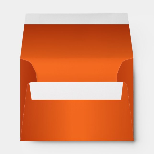 Metallic Orange Midsize Envelope with Orange Liner (Back (Bottom))