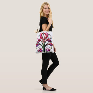 Metallic Orchid: A Pink and Yellow Extravaganza Tote Bag