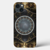 Metallic Ornate Steampunk Fractal Image