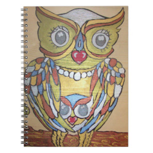 Metallic Owl Notebook