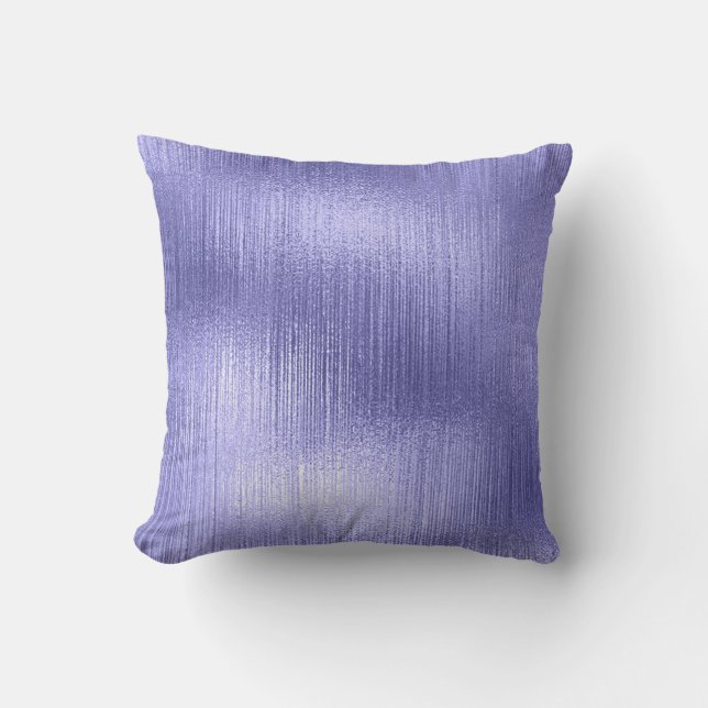 Metallic Pattern Stylish Modern Chic Throw Pillow (Front)