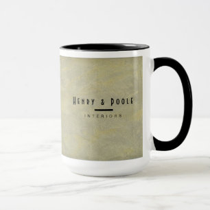 Metallic Plaster Interior Designer Branding Mug