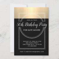 Metallic Platinum Gold 50th Birthday Party