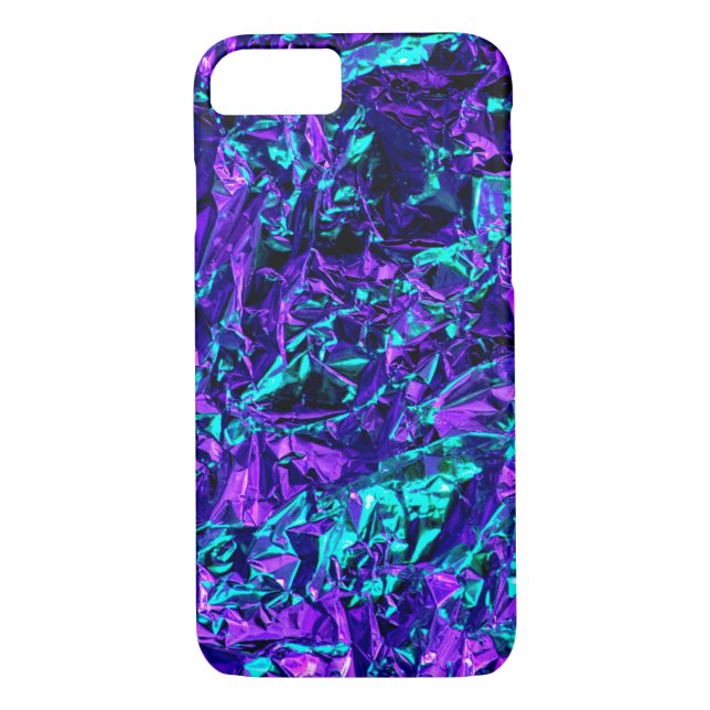 Metallic Purple and Teal Case-Mate iPhone Case (Back)