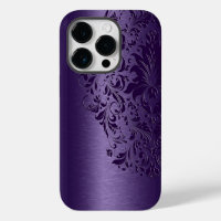 Metallic Purple Brushed Aluminum Purple Lace
