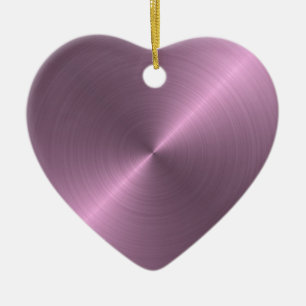 Metallic Purple Ceramic Ornament
