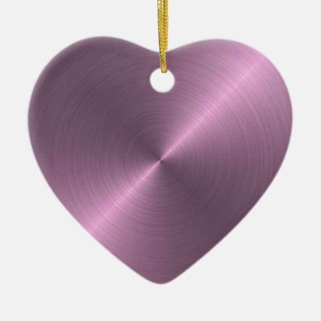 Metallic Purple Ceramic Ornament (Front)