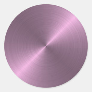 Metallic Purple Classic Round Sticker