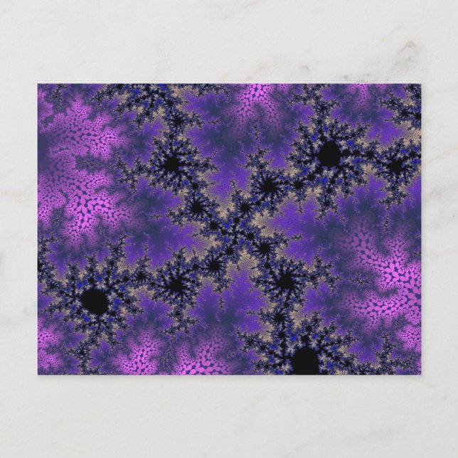 Metallic Purple Speckle Postcard (Front)