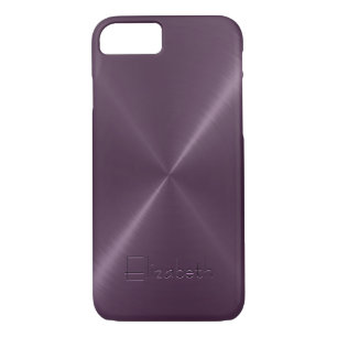 Metallic Purple Stainless Steel Metal Look Case-Mate iPhone Case