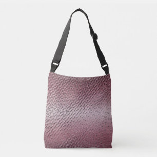 metallic purple texture crossbody bag