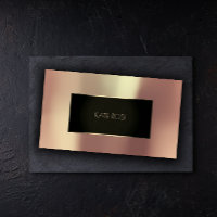 Metallic Rose Gold Black Champaign Frame Vip