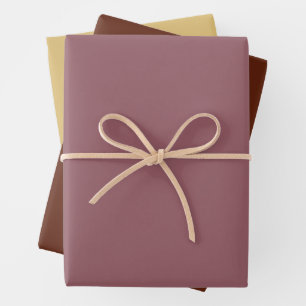 Metallic Rose Gold Pattern Wrapping Paper Sheet