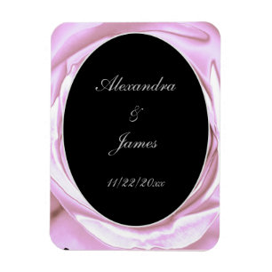 Metallic Rose Pink Flexible Photo Magnet