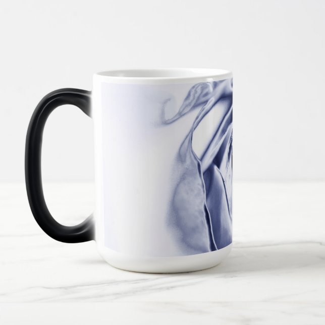 Metallic Rose Silver Coffee Mug (Left)