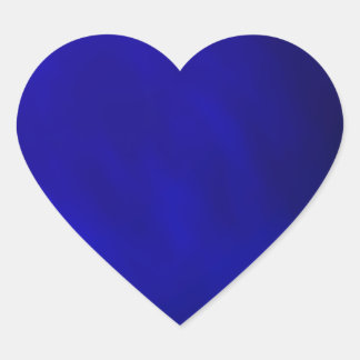 Metallic Royal Blue Heart Sticker