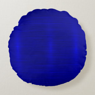 Metallic,royal,blue,modern,shimmer,elegant,chic, Round Pillow