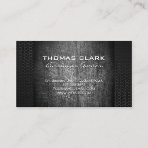 Metallic Scratched Background Business Card