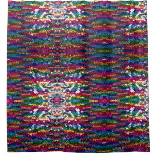 Metallic Sequins Glitter Abstract Pixel Pattern