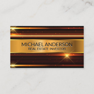 Metallic Shine Background Business Card