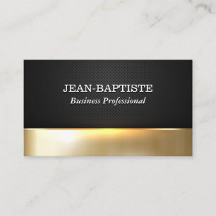 Metallic Shine   Black Perforated Mesh Business Card