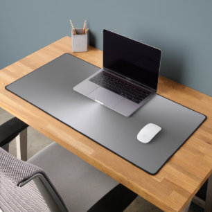 Metallic silver background desk mat