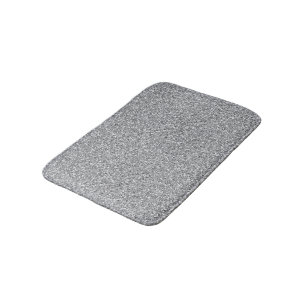 Metallic Silver Glitter Bath Mat
