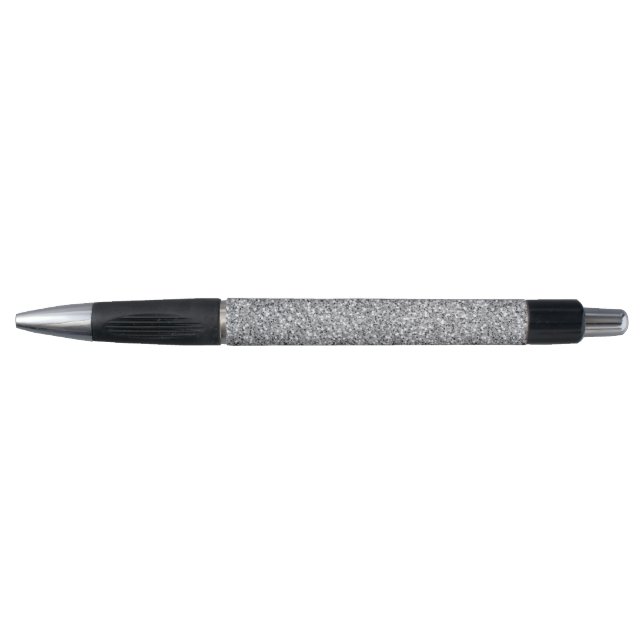 Metallic Silver Glitter Pen (Front)