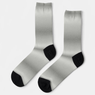 Metallic Silver Grey Brushed Aluminum  Socks
