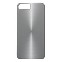 Metallic Silver-Grey Faux Stainless Steel Look
